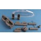 1/72 North-American T-28 Trojan Cockpit + Vacu Canopy for Heller kit