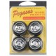 1/24 Crossbars Chrome Rims/Tyres (4pcs)