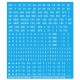Decal for 1/35 US Bumper Codes #White with 1.5mm Small Letters