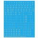 Decal for 1/35 US Bumper Codes Sand Colour (large: 2.5mm height)