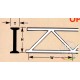 OWTS-12 Styrene Open Web Truss (9.5mm) H x (15.9mm) W x (4.4mm) T x (150mm) L 2pcs