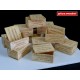 1/35 WWII US Wooden Crates for Cigarettes Type I (Laser Carved Wooden Parts)