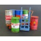 1/35 Metal Barrels with Handcarts (Resin+Decals)