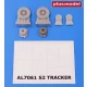 1/72 Grumman S2 Tracker Wheels