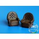 1/35 Upholstered Chairs x2