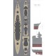 1/350 DKM Tirpitz Wooden Deck Set & Dry Transfer for Tamiya kit #78015