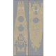1/350 WWII USS BB-63 Missouri Wooden Deck Set (Natural tone) for Tamiya [Type2] #78029