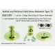 Buffed and Polished Solid Brass Pedestals Type 70 for 1/350 or Larger Ship models