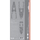 1/350 USS BB-55 North Carolina Wooden Deck Set Type 1 for Trumpeter kit