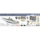 1/350 IJN Musashi 1944 Advanced Detail-up Set for Tamiya kit #78025 (Black Coal Tone)
