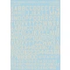 1/32 USAF Modern Stencil Letters and Numbers (White) Decals