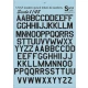 1/48 USAF Modern Stencil Letters and Numbers - Black (1.5 leaf Decals)