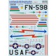 Decals for 1/48 Lockheed F-80 Shooting Star Part 1