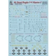 1/72 McDonnell Douglas F-4 Phantom Technical Stencils Decals