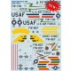1/72 North American F-100 Super Sabre Decals