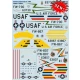 1/72 North American F-100 Super Sabre Decals