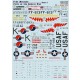 1/72 North American F-51 Mustang Units of The Korean War Decals Part 1