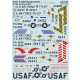 Decals for 1/72 Silver F-105D Thunderchiefs in the Vietnam War