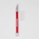 Pro-Grip #4 Knife with Soft Rubberized Handle and Non-Roll End Piece - Red Colour