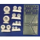 1/32 Mil Mi-8/17 Helicopter Wheels and Chocks for Trumpeter kits
