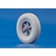 1/35 SdKfz.7 Front Wheels w/Common Tread Pattern with Wheel Mask