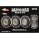 1/35 Pkw.K1 Kubelwagen 82, 823 Uncommon Off-road (continental) Wheels for Meng