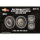 1/35 Pkw.K1 Kubelwagen Type 82, 823 Off-road Tread 2 (Fulda) Wheels for Meng kit