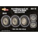 1/35 Pkw.K1 Kubelwagen Type 82, 823 Off-road (continental) Wheels for Meng kit