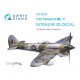1/32 Tempest Mk.V 3D-Printed & Coloured Interior on Decal Paper for Special Hobby/Revell