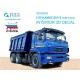 1/35 KAMAZ 65115 Dump Truck 3D-Printed &amp; Coloured Interior on Decal Paper for Zvezda kits