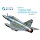 1/48 Mirage 2000N 3D-Printed & Coloured Interior on Decal Paper for Kinetic kits