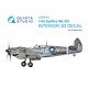 1/48 Spitfire Mk.VIII 3D-Printed & Coloured Interior on Decal Paper for Eduard kits
