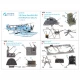 1/48 Swordfish Mk.I 3D-Printed & Coloured Interior on Decal Paper for Tamiya kits