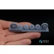1/48 I-16 Wheels Late Type with Separate Hubs and Weighted Tyres