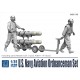 1/35 USN Aviation Ordnanceman Set with AGM-114 (4pcs) and Missile Cart