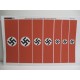 1/35, 1/48 WWII German War Banners for buildings - 7pcs. Printed on real cotton sheet