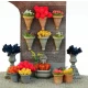 1/35 Flower Pot Set (15 resin parts & assorted flowers)