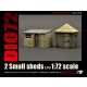 1/72 Small Sheds #1 (Resin kit)