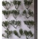 1/35 - 1/16 Plastic Plants - High Bushes Dark Green (7pcs)