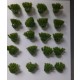 1/35 - 1/16 Plastic Plants - Low Bushes Light Green (15pcs)