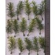 1/35 - 1/16 Plastic Plants - Tall Bushes Medium/Light Green (8pcs)