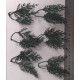 1/35 - 1/16 Plastic Plants - Tall Bushes Dark Green