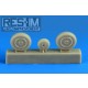 1/72 Mikoyan-Gurevich MiG-21 (Late) Wheel Set