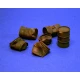 1/35 Damaged Oil Drums (6 pieces)