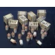 1/35 Rum Jars and Crates (20 open & closed Jars and 9 open & closed Crates)