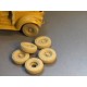 1/35 Chevrolet LRDG (Long Range Desert Group) 30 cwt Firestone Wheels (5pcs) for Tamiya