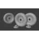 1/35 B167 Dunlop Wheels with Early Pattern Hubs