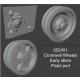 1/35 Cromwell Tank Wheels Early Idler &amp; Pistol Port (ribed idler wheel)