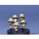 1/35 5 Heads with Wolseley Helmets