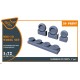 1/72 Mikoyan-Gurevich MiG-19 Wheels set for Clear Prop kits